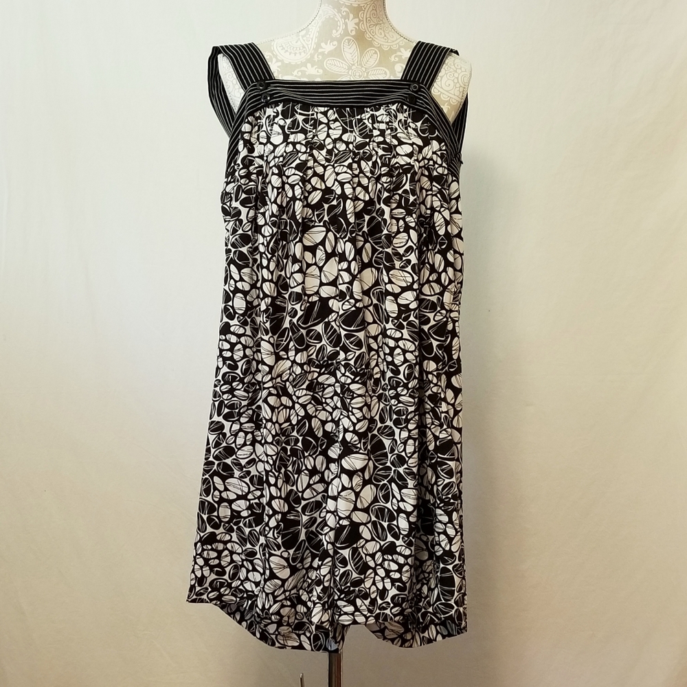 EShakti Geometric Print Sleeveless Romper Sz L